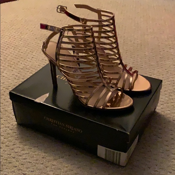 rose gold heels 3.5 inch